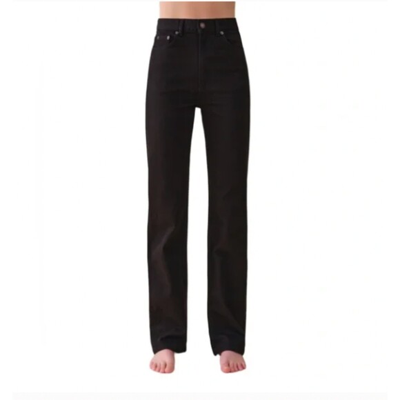 Denim - Jeanerica NWT Black EW004 High Waisted Straight Leg Eiffel Jean